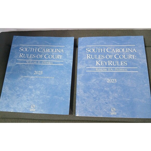 Other - Lot Of 2 South Carolina Rules Of Court Federal Law & Keyrules Textbook 2023